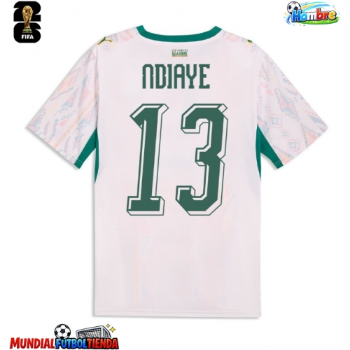 Camiseta Senegal Iliman Ndiaye #13 Primera Equipación Replica Mundial 2026 mangas cortas